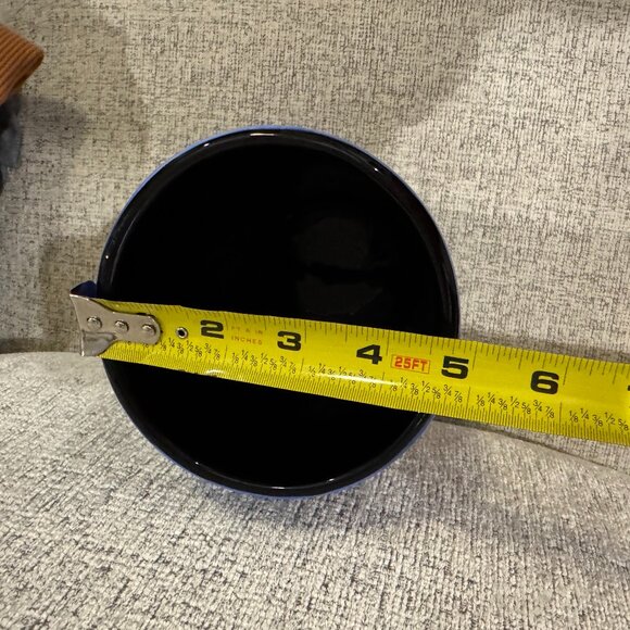 Naylor Designs hand painted Flowers Vase 9.5" Blue Vine Wine 2004 - Picture 13 of 13